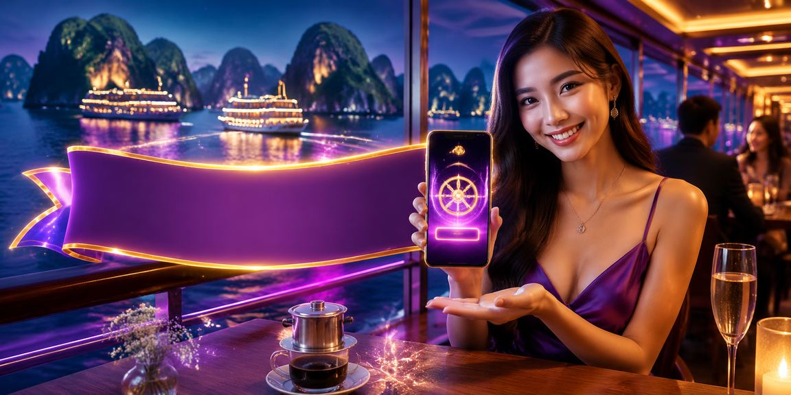 Người dùng trải nghiệm casino trên điện thoại tại vịnh Hạ Long